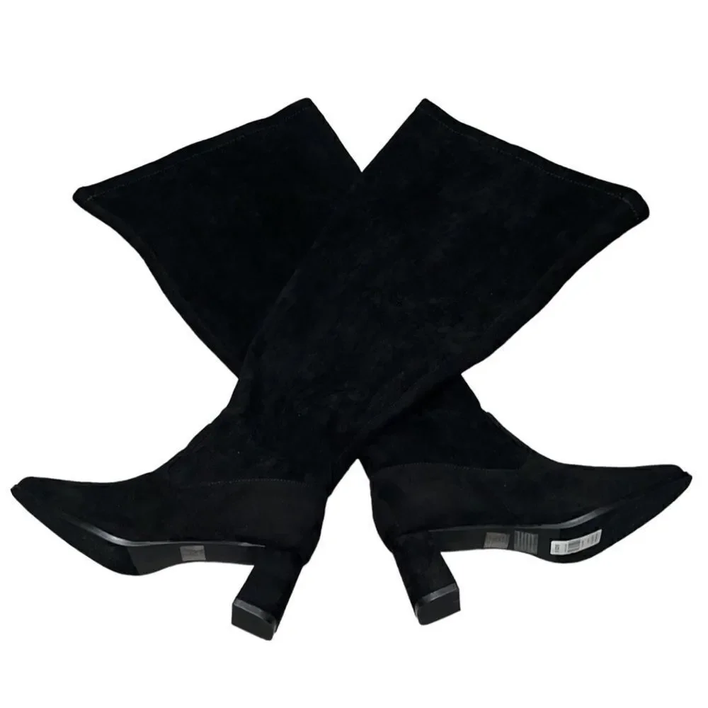 FTF Over-The-Knee Wide-Width/Wide-Calf Faux-Suede Boots